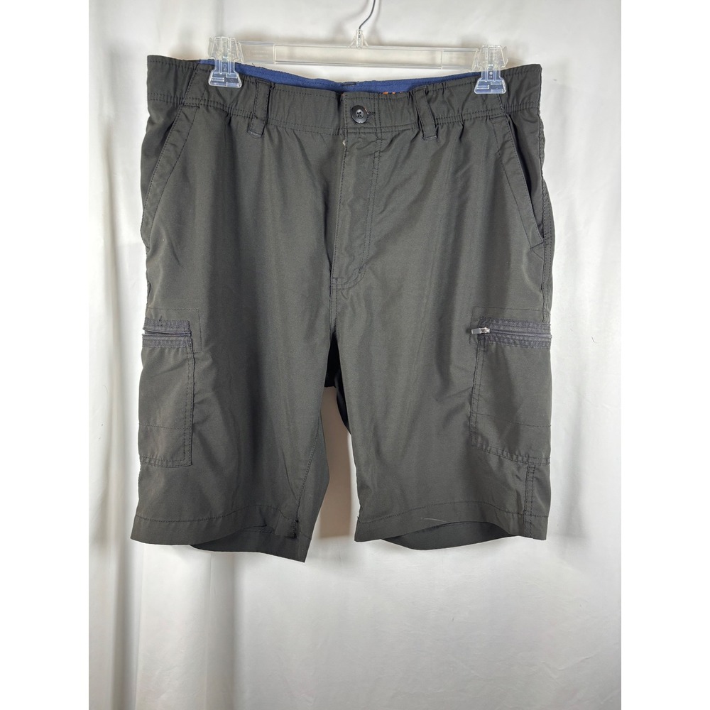 WearFirst Mens Cargo Shorts Dark Gray Stretch Utility Pockets Size 40